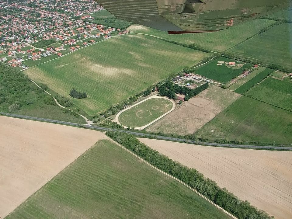 oval venue from bird's eye view